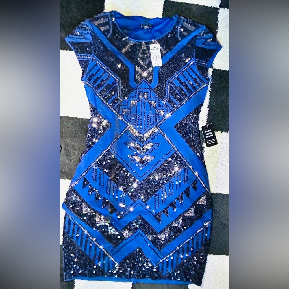 Size Small Express Sequin Dress never worn. Tags still on.